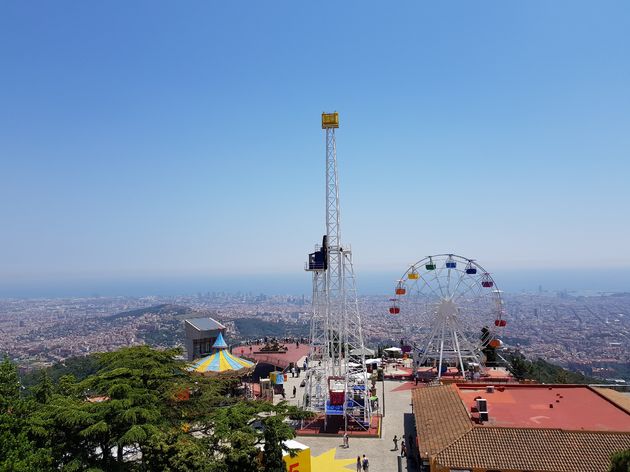 Uitzicht vanaf de Tibidabo-berg