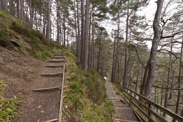 Wandelen naar de Falls of Foyers