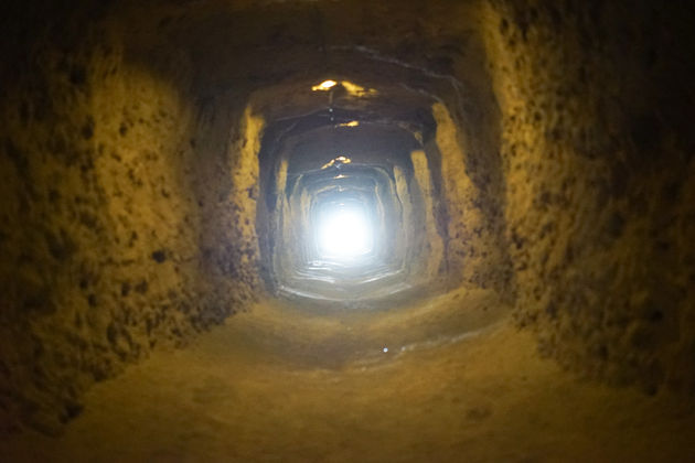 Toegangstunnel van El Caminito del Rey.