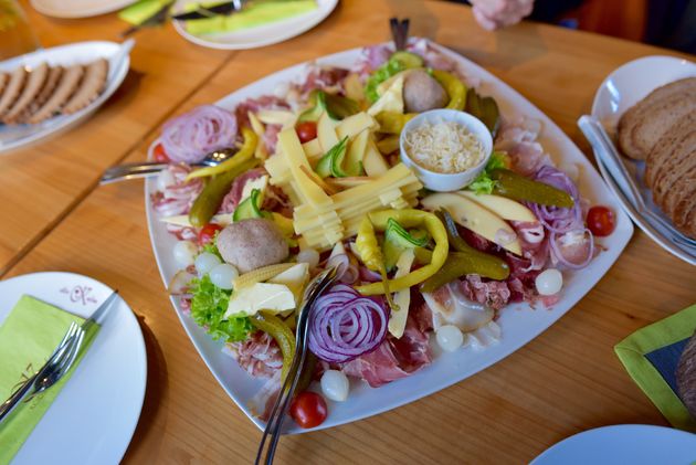 Lokale specialiteiten als lunch