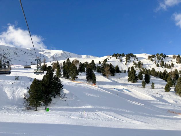 Maandagochtend: niemand op de piste... Heerlijk!