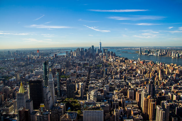 Bovenop de Empire State heb je fantastisch uitzicht!