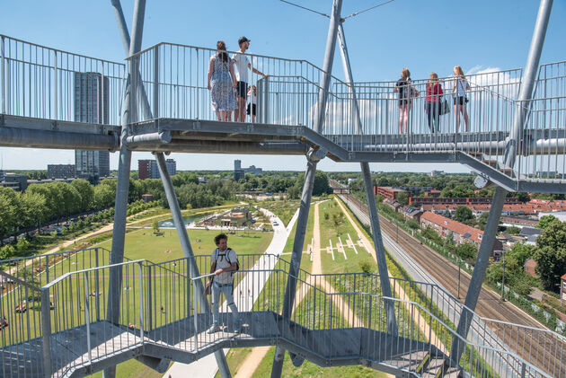 Op 30 meter hoogte heb je prachtig uitzicht