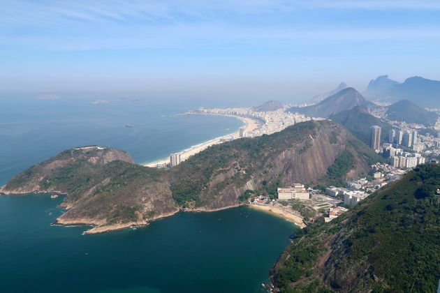 In de verte zie je de Copacabana