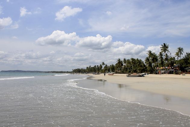 Het strand van Uppuveli