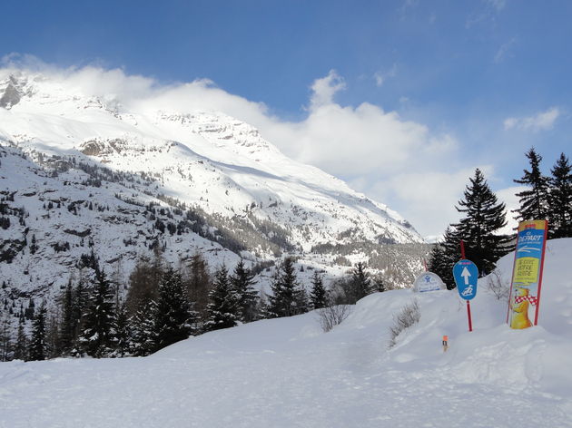 Val Cenis aan het einde van de dag