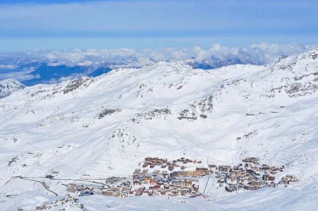 Uitzicht op Val Thorens