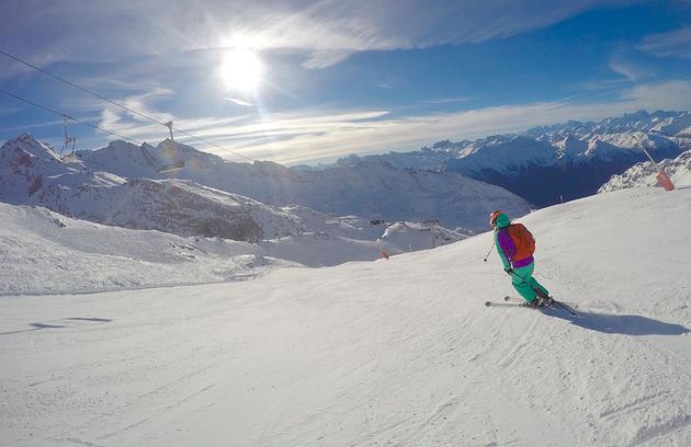 Heerlijk ski\u00ebn op verlaten pistes