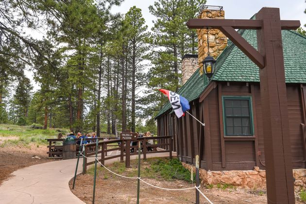 De perfecte afsluiting van een dag hiken in Bryce Canyon: pizza time!