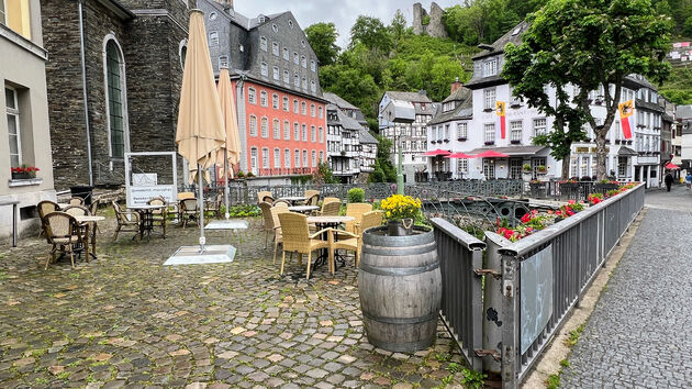 Monschau vroeg in de ochtend, wel een aanrader om even een tussenstop te maken