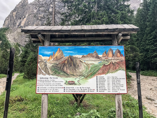 Rondom de Drei Zinnen - Tre Cime kun je overigens op verschillende plekken een via ferrata doen