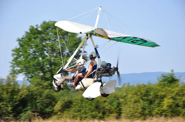 Binnen een minuut zit je hoog in de lucht...