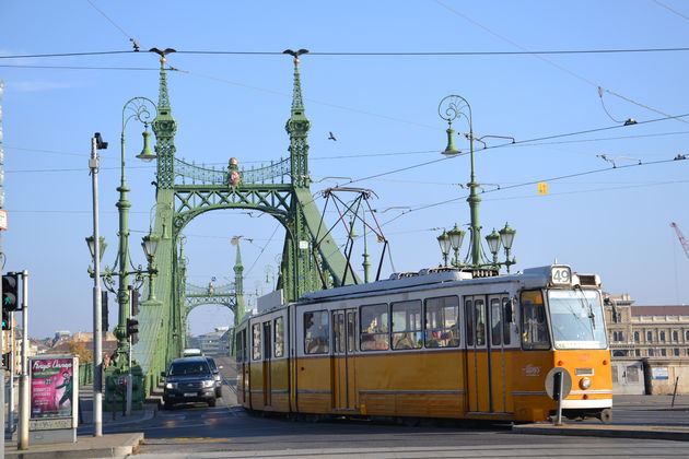 Twee bruggen verderop vind je de Vrijheidsbrug, ook zeker de moeite waard