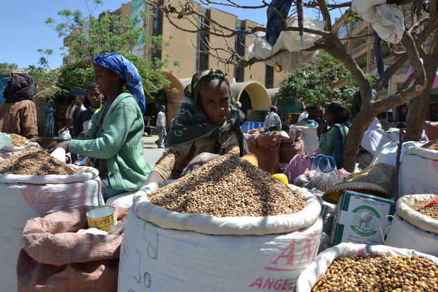 Lokalen markt in Mek\u2019ele