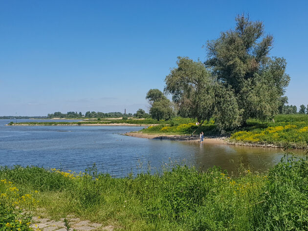 Genieten op het Waalstrandje