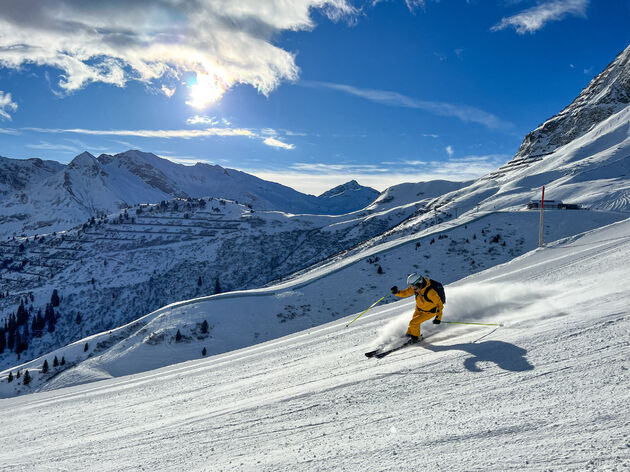 Rustige pistes en prachtige afdalingen in Warth-Schr\u00f6cken