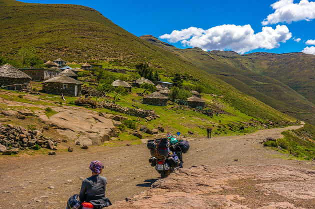 Het binnenland van Lesotho