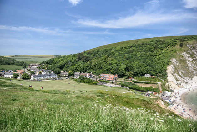 De omgeving van Lulworth Cove is groen - en zo mooi!